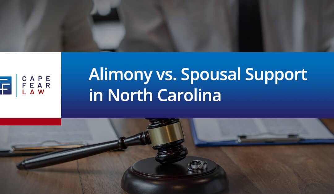 Alimony vs Spousal Support in North Carolina